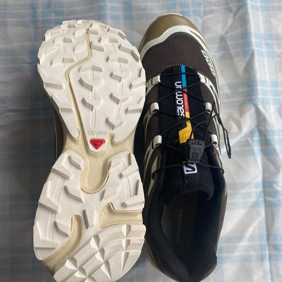 Salomon Sneakers In Dark Brown With A Light Brown Sole. - Picture 8 of 10